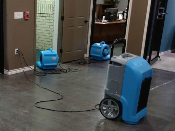 water damage drying process