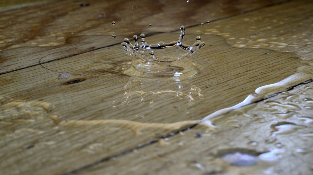 flooded floor